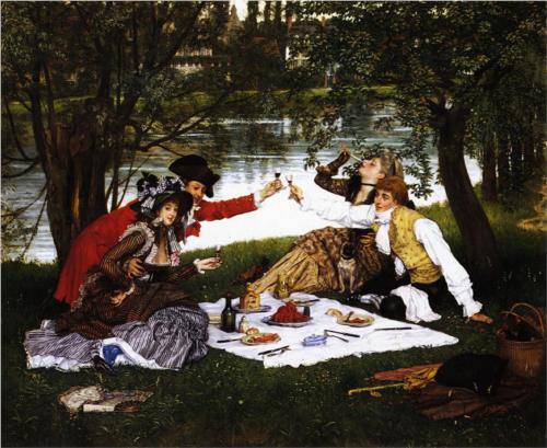 James Tissot, ‘Partie carrée’, 1870, oil on canvas, 144.5 x 119.5 cm